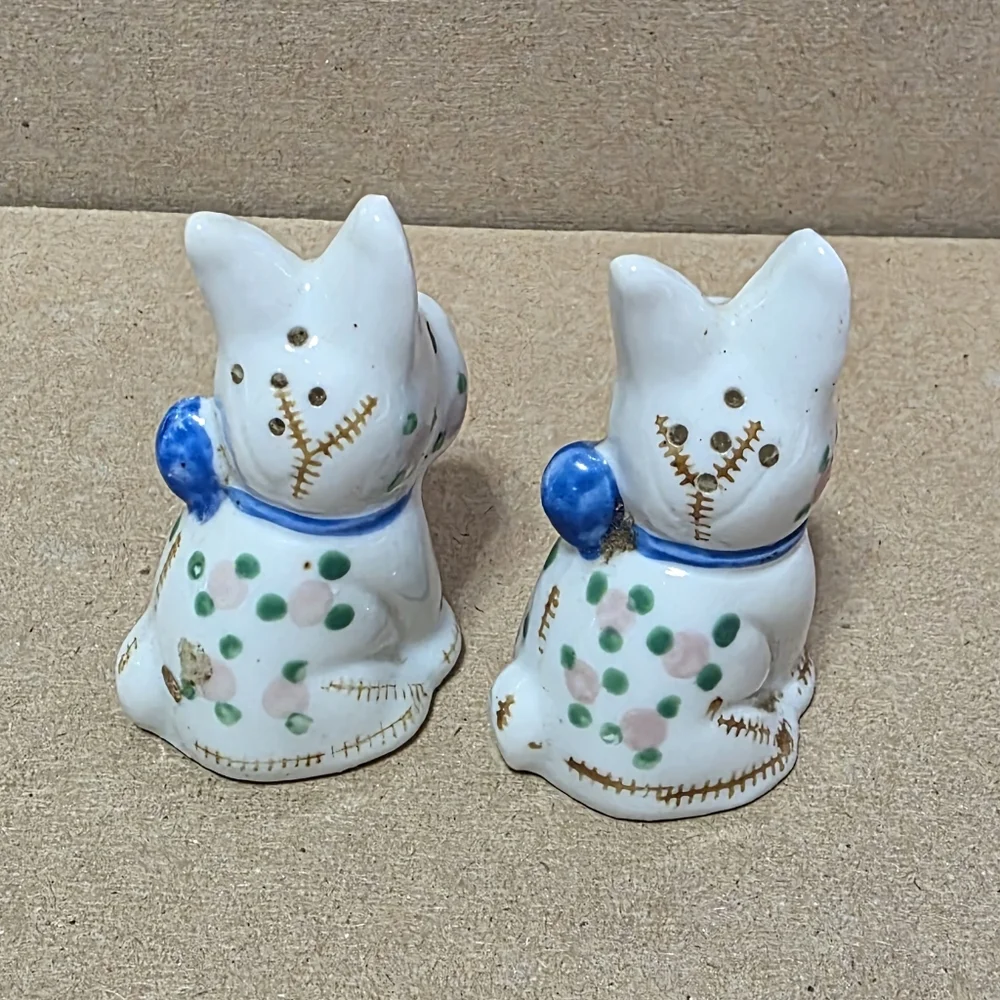 Vtg Scottie Dog Salt Pepper Shaker Set #230